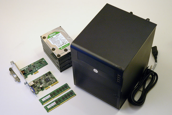 HP Micro Server N54L 2台　OS付き